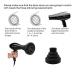 Collapsible Portable Hair Diffuser Attachment for Curly Hair - Salon Quality Airflow Nozzle 1.65-1.9In (Black) - Buy Online on GoSupps.com