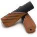 TOPCABIN Bike Grips,Ergonomic Design Two-Color Rubber Bicycle Handlebar Grips Widen Holding Bicycle Grips with Comfortable MTB Bike Handlebar Grips for Road Bike Brown-1 pair