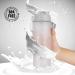 BONMIXC Tritan Protein Shaker Bottle 28oz - BPA/BPS/BPF Free Sports Cup with Mixer - Frosted White - Buy Online on GoSupps.com