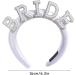 Pearl Bride Headband White Bride To Be Headband Rhinestone Bachelorette Hen Party Accessories Wide Bridal Hair Band for Wedding Party Decorations Bridal - Buy Online on GoSupps.com