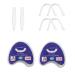 Flipped warm 2 pairs of dentures to put on artificial tooth veneers to snap into teeth false tooth veneers cosmetic teeth immediate brightening set protects your teeth