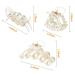 6-Piece Champagne Pearl Hair Claw Clips Set - Retro Non-Slip Barrettes for Women and Girls - Buy Online on GoSupps.com