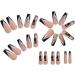 Luvadeyo 24Pcs Press on Nails - Medium Length Acrylic Ballet French Dragon Nails | Fast International Shipping - Buy Online on GoSupps.com
