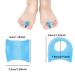 Fadbuds 6 Pairs Toe Separators for Overlapping Toes Gel Hallux Valgus Big Toe Straightener Protector Splint Blue Clear Gel Straighteners Reusable Big Toe Spacers for Women Men Bent Toes Pain Relief - Buy Online on GoSupps.com