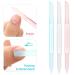 Shop WLLHYF 3-Piece Glass Cuticle Pusher Set - Dual-Ended Manicure Tools for Nail Care (Blue Pink Transparent) | International Shipping Available - Buy Online on GoSupps.com