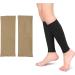 Calf Compression Cuff for Men & Women | Varicose Vein Support Socks in Skin Color | Optimal Two-Stage Elastic Compression - Buy Online on GoSupps.com