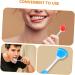 Buy Frcolor 2ST Tongue Cleaning Brush - Professional Oral Care Tool for Adults | Nanoplasty Multifunctional Cleaner in Blue & Orange - 19.5x3x0.6cm - Buy Online on GoSupps.com