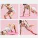 Yoga Resistance Band Set - 5 Levels (5/10/20/30/40LB) for Home Gym - Elastic Exercise Bands in Pink - Ideal for All Fitness Levels - Buy Online on GoSupps.com
