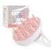 Aimike scalp massage brush shampoo brush sheet series organic head massage brush for peeling and stimulate hair growth reduces dandruff scalp massager for wet & dry hair pink purple