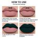 EVPCT 2Pcs Matte Dark Green Lipstick and Lip Liner Gloss Makeup Set - Long Lasting 24H Matte Liquid Lipstick with Lip Liner for Original 24 Hour Wear - 0.21 Fl Oz (Pack of 2) - Buy Online on GoSupps.com
