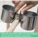 Taicols Stainless Steel Bird Food Bowls - 2-Piece Feed Cup Set with Clip for Parrots & Cage Dispensers - Buy Online on GoSupps.com