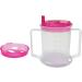 Wolvex Adult Drinking Cup Beaker with Handles & Anti Spill Lids - Pink | Dishwasher & Microwave Safe - BPA, PVC, Latex Free - Ideal for Disabled Adults - Buy Online on GoSupps.com