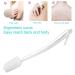 Mczxon Bath Body Back Shower Brush | Curved Long Handle for Exfoliating Skin | Improve Blood Circulation | Back Scrubber for Wet or Dry Brushing | Transparent Handle | Men & Women - Buy Online on GoSupps.com