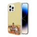 FANPINFANDO Compatible for iPhone 15 Pro Case Pure Burgers Clear Family Sneak See TPU Shockproof Funny Animated Series Phone Cover Beige iPhone 15 Pro