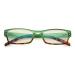 CessBlu Ladies Fashion Blue Light Filter Computer Glasses Anti UV Rays Glare Reader Eyeglasses for Women Reading Screen Green 2.5 x