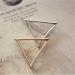 Women's Hollow Triangle Geometric Metal Hairpin Hair Clip Clamps Accessories Styling Jewelry Comfortable and Environmentally Durable and Nice - Buy Online on GoSupps.com