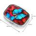 Beautiful Butterflies Compact Pill Case - Cute 2 Compartment Travel Pill Organizer for Pocket & Purse Gifts - Buy Online on GoSupps.com
