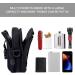 Flintronic Tactical Hip Pockets | Military Compact Belt Pocket Bag for Camping Hiking & Cycling | Nylon #6 Black with Carabiners & Shoulder Strap - Buy Online on GoSupps.com