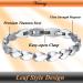 Vicmag Magnetic Bracelet for Women | Ultra Strength Titanium Steel | Magnetic Gift Box & Removal Tool | Silver Leaf Design - Buy Online on GoSupps.com