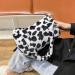 Valiclud Fluffy Cow Armpit Pocket Shoulder Bag for Women | Stylish Synthetic Fur Handbag in Cow-Print - Buy Online on GoSupps.com