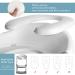 Wakagen Height adjustable potty training toilet seat with steps for boys and girls infant toddler child toilet training seat with handle  padded seat  non-slip wide steps  (ZX-001) - Buy Online on GoSupps.com