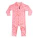 weVSwe Baby Toddler Boy Swimsuit UPF 50+ Sun Protection Rash Guard Swimwear with Crotch Zipper 0-3 Years 0-6 Months Pink Whale