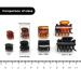 48pcs Mini Hair Claw Clips for Women Girls - Small Plastic Jaw Clamps in Black/Brown/Clear with Storage Box - Buy Online on GoSupps.com