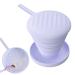 Makeup Brush Cleaner Bowl - Multifunctional Silicone Flexible Cleaner Mat Stable Cleaning Tool for Makeup Supplies Decorative Makeup Brushes and Powder Pads