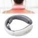 Neck massage device electrical pulse neck massager wireless intelligent heated portable U-shaped massage device for Reef-neck tension white
