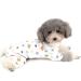 Zunea Little Dog Jumpsuit | Soft Cotton Pajamas for Pets | Cute Bear & Football Print | Size S | Ideal for Puppies & Cats - Buy Online on GoSupps.com