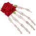 Beaupretty Skeleton Hands Hair Clip Rose Hair Clip Halloween Hair Clips for Halloween Party Masquerade