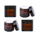CREMEDING Empty Cosmetic container CREMEDOSE Empty 50ml glass Refillable container Brown glass container Reusable empty glass glasses made of glass for cosmetics creams lotion athletic oils 4 pieces