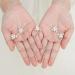 Asooll Bride Wedding Hair Pin Silver Flower Head Clip Set - Pack of 5, Rhinestone Crystal Headpiece for Women and Girls | Free Size - Buy Online on GoSupps.com