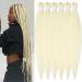 YDDM PRE Stretched Braiding Hair Extensions 32 inch 6packs Extensions Kunsthaar Braids Golden Hair Extension Art hair for braid Extension for Braids Jumbo Braids Hair (32 inches 613#) 81cm-32 inches (6 Pack) 613#