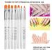 UV Gel Extension Pen Set - 7 Piece Nail Art Brush Kit for Home & Studio Manicure - Buy Online on GoSupps.com