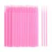100 pieces microbursten eyelash brush disposable eyelash extension brush micro applicator brush cleaning stick Applicator lashes graft tools for make-up oral and cleanliness (pink)