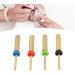 Nail Drill Bits Nail Drill Bit Set Gold Repair Cleaning Grooves Portable Cylindrical Extra Long With Storage Boxes For Salon - Buy Online on GoSupps.com