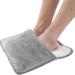 Anggrek USB foot warmers plush heating pillows for feet 50 60 electrically heated foot wrap for home office and outdoor activities 30 x 29 cm gray (gray)
