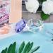 Kapmore Diamond Shape Glass Nail Dish with Lid Portable Manicure Crystal Bowl Fashion Nail Powder Cup Holder Glassware Care Tool for Manicure - Buy Online on GoSupps.com