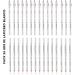  Moi Profesional Moi Professional Set of 36 white contoured pencils for use with eyes or for marking leather. Esp. Laser 00 White Pure Length with sharpener M O I Professional 1900 g - Buy Online on GoSupps.com