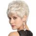 Elegant Golden Women's Wig | Short Curly Fluffy Fashion Hair | Unique Partially Split Ponytail - Buy Online on GoSupps.com