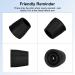 Supregear Walker Tips 4 Pcs - Universal Walker Commode Replacement Tips - 25mm Shaft - 2 Pairs Black - Buy Online on GoSupps.com