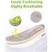 EDCYF Women's Diabetic Walking Shoes | Adjustable Closure | Breathable Mesh | 6.5 Wide Beige - Buy Online on GoSupps.com