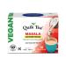 QuikTea Vegan Unsweetened Masala Chai Tea Latte - 10 Count Single Box - All Natural & Preservative Free Authentic Instant Chai Vegan Unsweetened Masala 10 Count (Pack of 1)