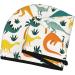 Hair Towel Wrap for Quick Drying - Dinosaur & Tropical Leaves Design | Best Hair Turban & Drying Towel with Button - Buy Online on GoSupps.com