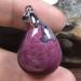 Natural Ruby Zoisite Pendant - Rare Red & Green Crystal Jewelry for Luck Love & Wealth - AAAA Quality Silver Beads - Buy Online on GoSupps.com