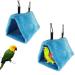 Tfwadmx 2Pcs Bird Tent Plush Hammock Warm Hut Hanging Nest for Cage Snuggle Sleeping Bed Parrot Hideaway Cave for Eclectus Parakeet Cockatiels Cockatoo Lovebird