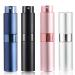 SONGQEE 8ml Travel Perfume Atomiser Refillable 4pcs Mini Refillable Perfume Bottle Aftershave Spray Bottle Upgraded Perfume Atomizer Perfume Pod and Refill Pump for Outdoor Traveling Black/Silver/Blue/Pink