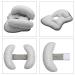 Buy 2 in 1 Baby Travel Cushion | Softhead Neck Support Pillow for Strollers & Beds | Adjustable for 3 Months to 1 Year | Gray - Buy Online on GoSupps.com