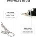 PETTOM Medium Half Choke Dog Collar - Chew Proof Metal Chain Collar for Medium/Large Dogs (M 17-20inch, Black) - Buy Online on GoSupps.com